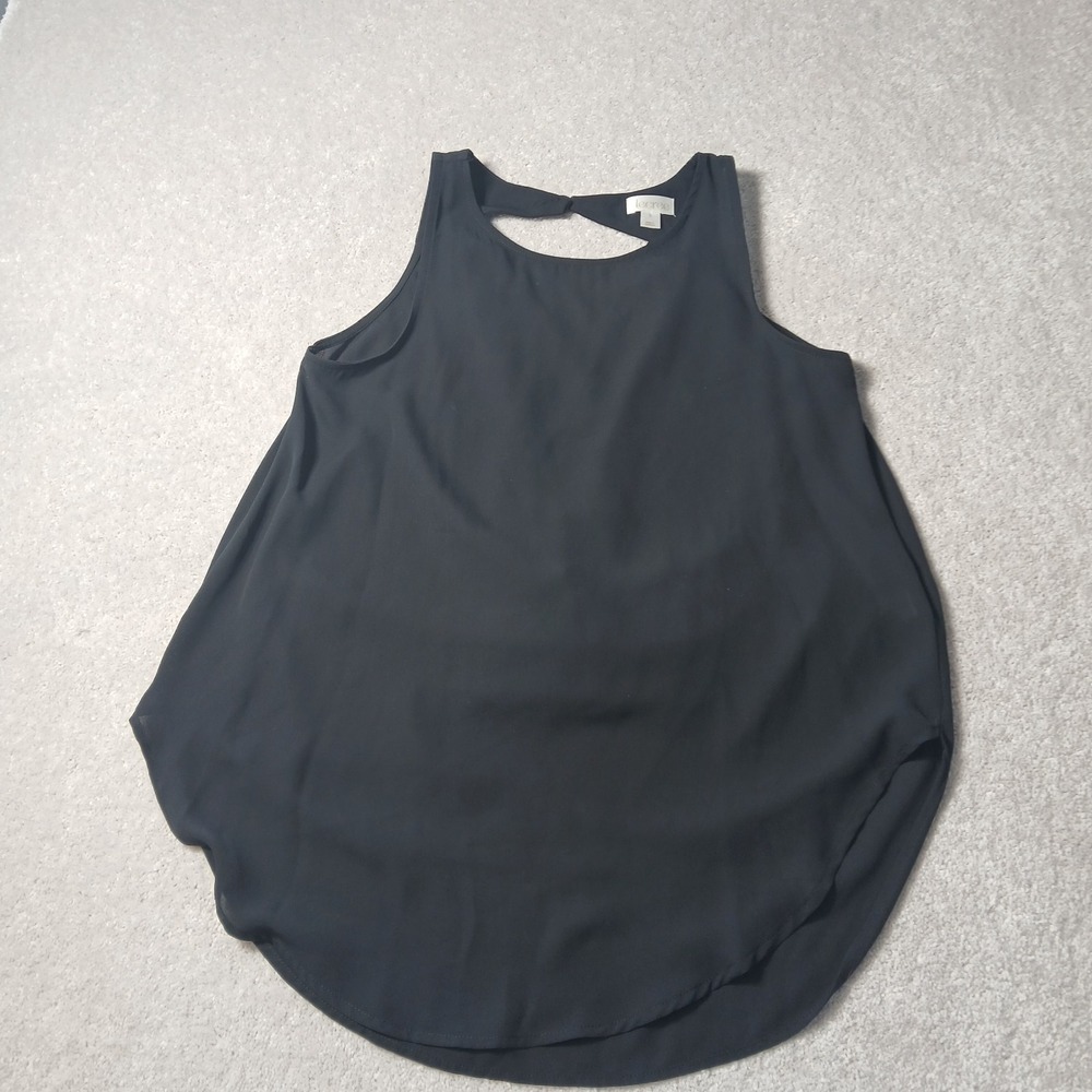 Decree Womens Black Tank Top Solid Scoop Neck Sleeveless Size Small